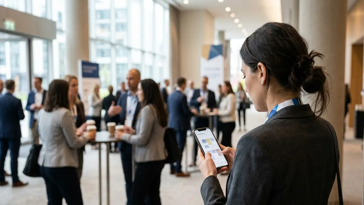 AI matchmaking at B2B events: algorithm-recommended 1:1 meetings between buyers, sellers and investors.