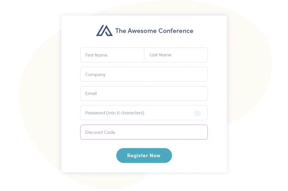 Event Registrierung mit Converve