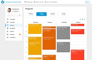 All meetings, lectures, keynotes at a glance on the Converve platform