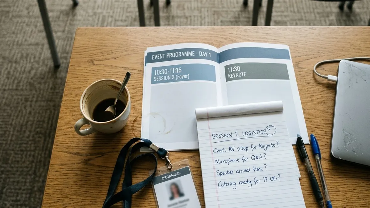 Teilnehmende eines B2B-Events im strukturierten 1:1-Matchmaking-Meeting.