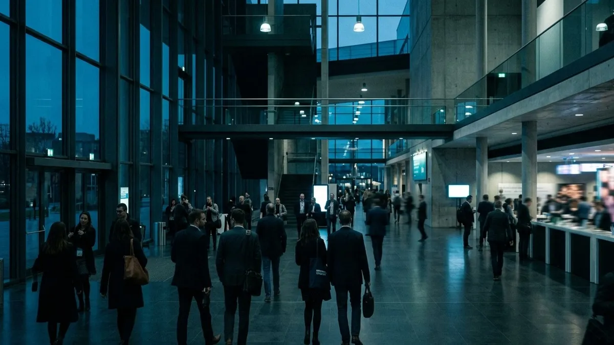 Investor meetings at a two-day startup conference