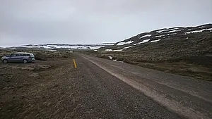 Icelandic landscape with moss-covered lava stones