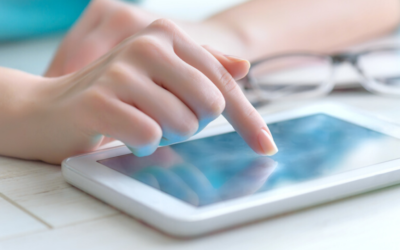 Hands on tablet