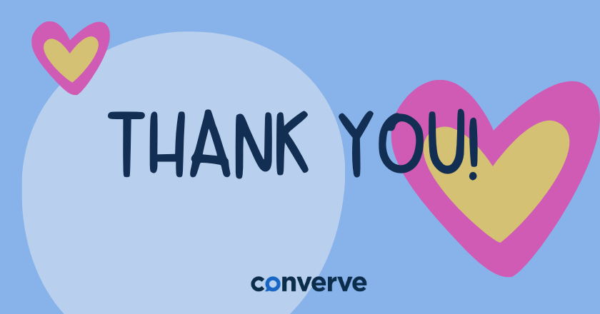 Thank you from converve